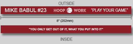 Mike Babul #23 Maroon (UMass) Silicone Wristband
