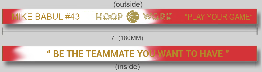 Mike Babul #43 Silicone Wristband